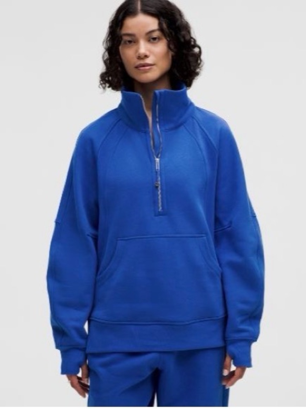 Lululemon oversized funnel neck half zip *long